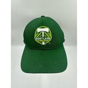 MLS Portland Timbers Adult Structured Adjustable Fit Curved Brim Cap Hat Beanie